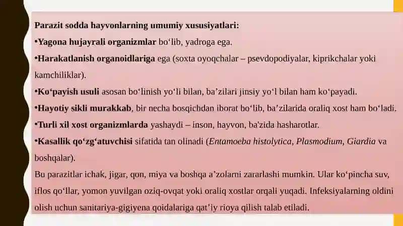 Parazit Sodda Hayvonlar va Muhim Vakillari Entamoeba Histolytica 4