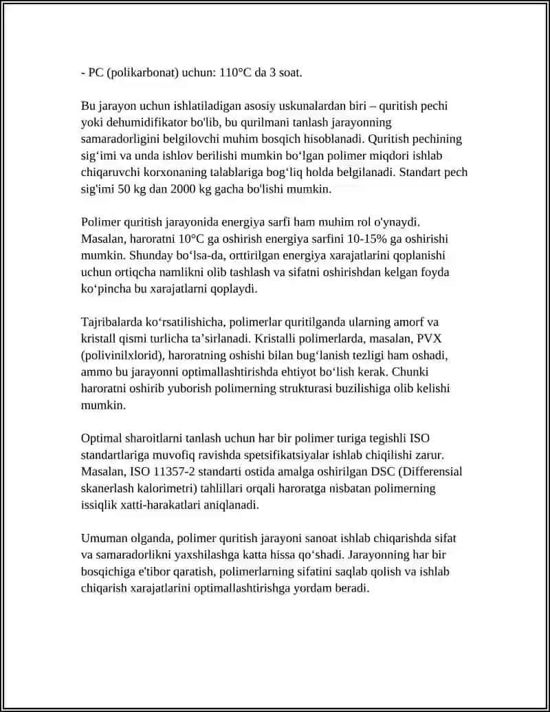 POLIMERLARNI PURKAB QURITUVCHI JIHOZLAR 4