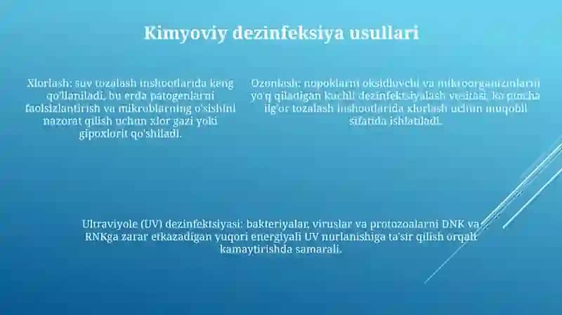 Ichimlik Suvi Sifatini Yaxshilashning Asosiy Usullari 4