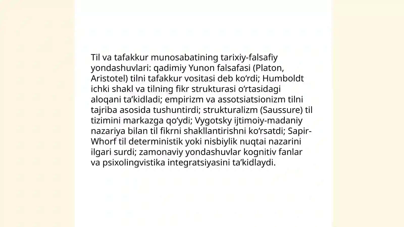 Psixolingvistika-til va tafakkur birligini yorituvchi soha sifatida 4