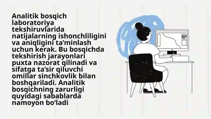 Laborator tekshiruvlar sifatini nazorat qilish analitik bosqichi 4