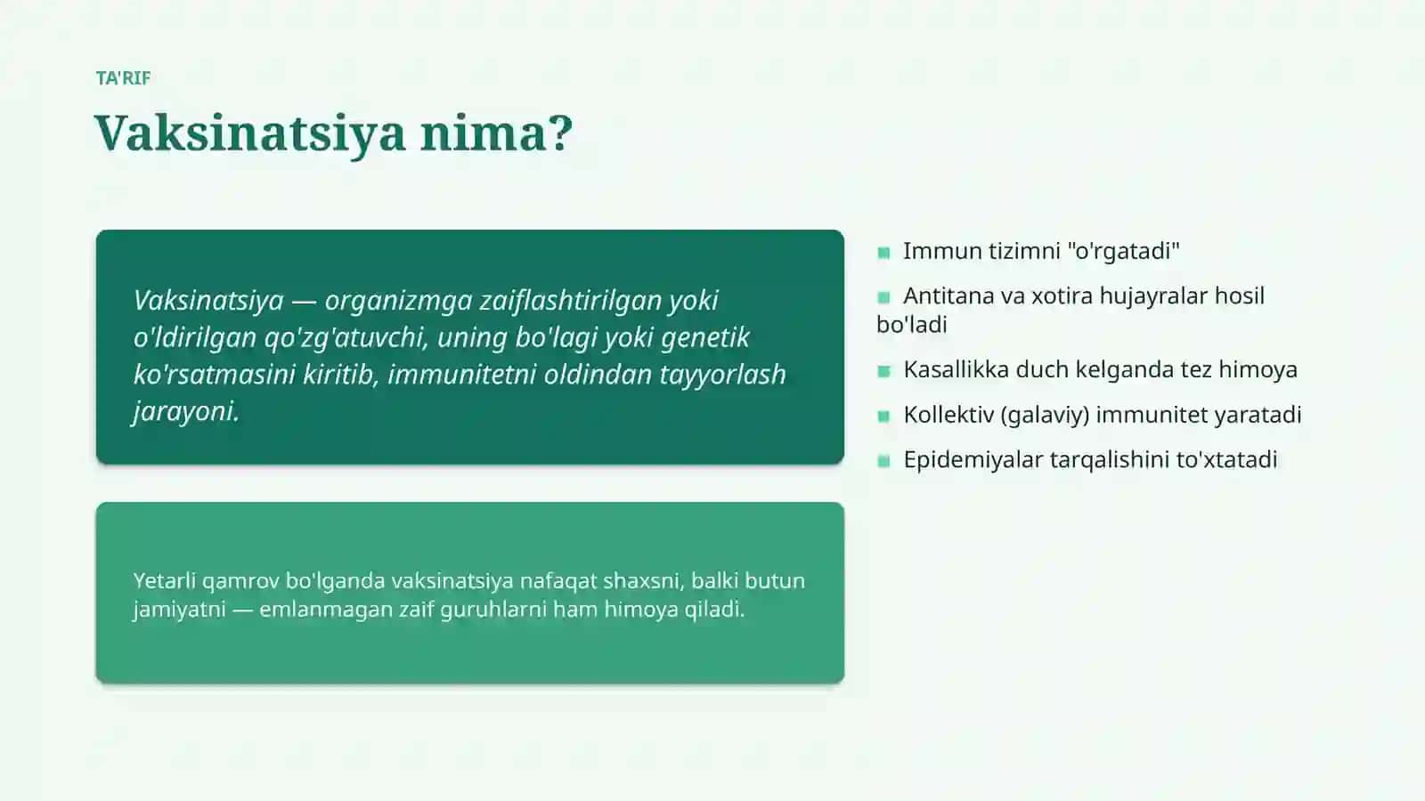 Tibbiyot va jamoat salomatligi 4