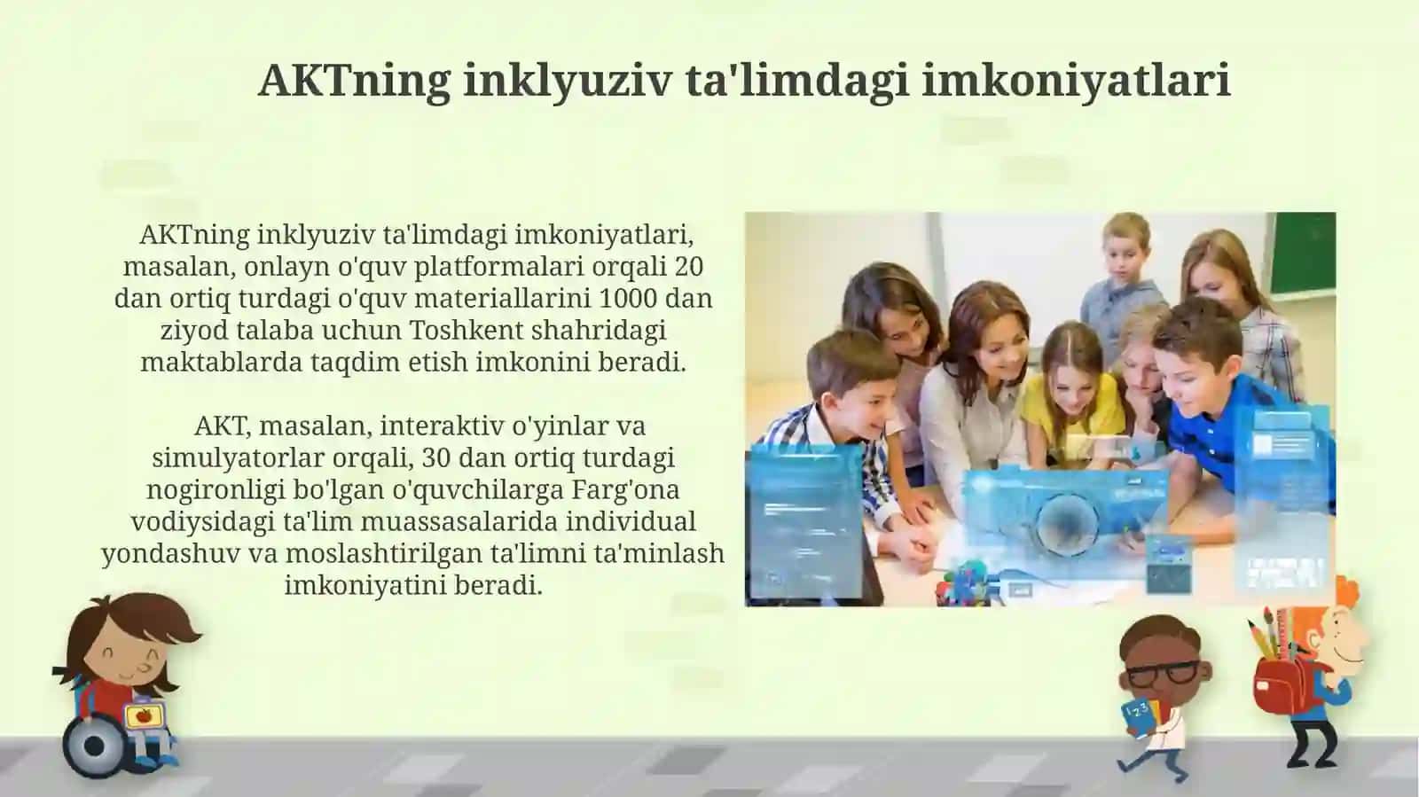 Inklyuziv talim jarayonida pedagogik va axborot kommunikatsiya texnalogiyalaridan foydalanish 4