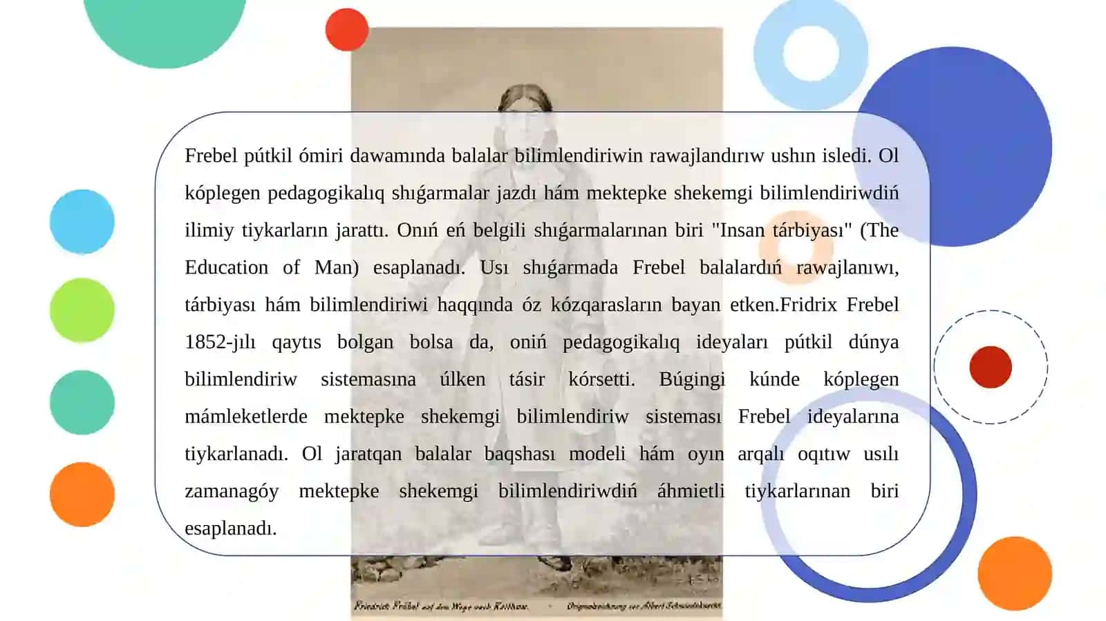 Fredrix Frebeldiń pedagogikalıq sisteması 4