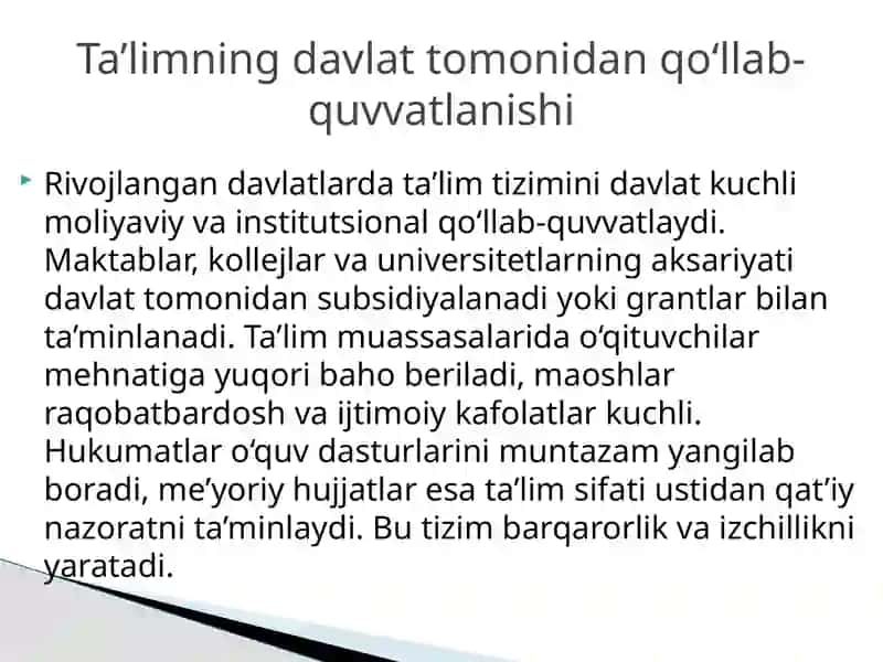 Iqtisodiy rivojlangan davlatlarda ta’lim tizimi 4