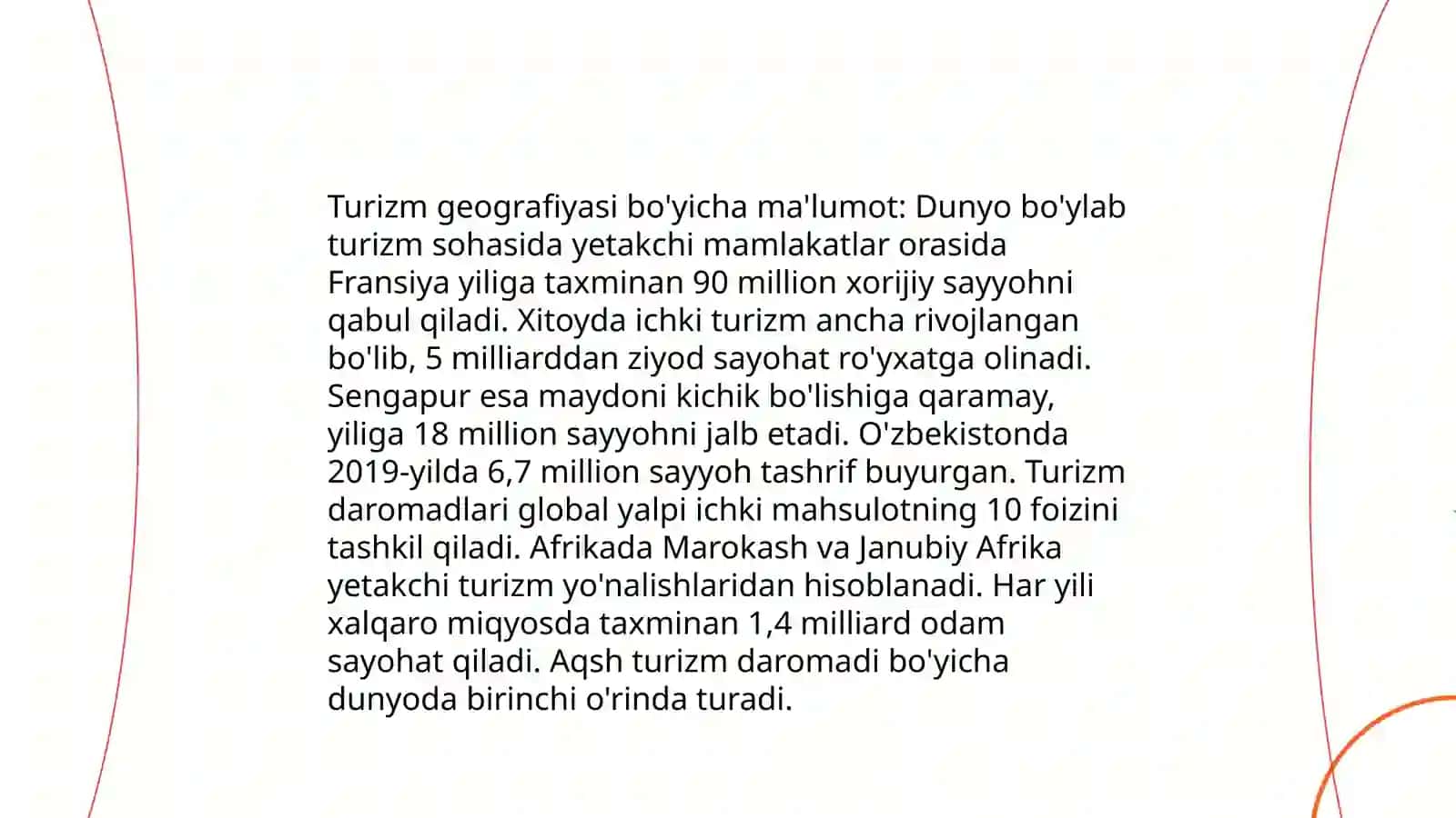 Turistik yoʻl xaritasini rejalashtirishda sinflashtirish masalasi 4