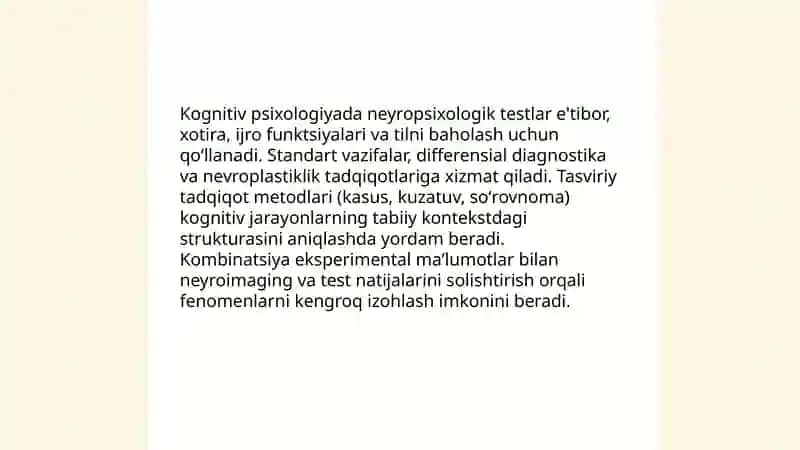 Zamonaviy psixologiya tarmoqlarida tadqiqot metodlarining qoʻllanilishi 4