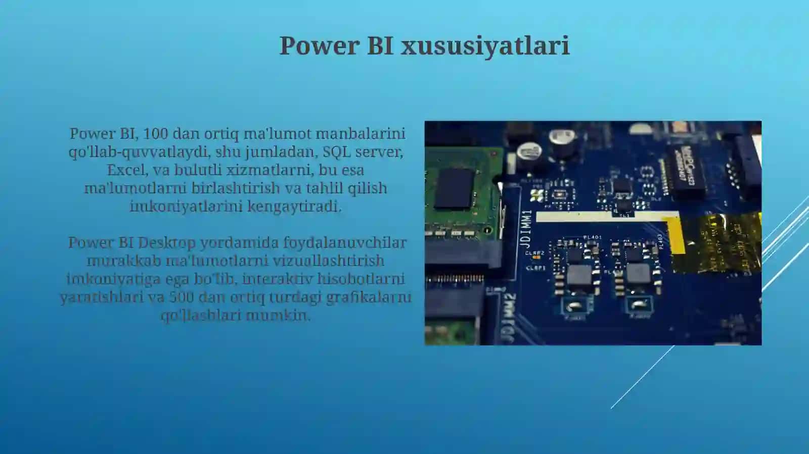 Microsoft Power BI platformasi va uning imkonyatlari 4