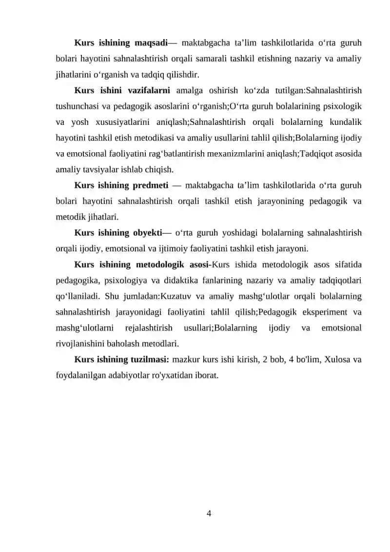 Maktabgacha ta’lim tashkilotlarida sahnalashtirish orqali o‘rta guruhlardagi bola hayotini tashkil etish xususiyatlari12 .docx 4