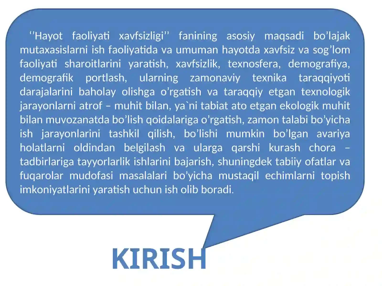 HAYOT FAOLIYATI XAVFSIZLIGI 4
