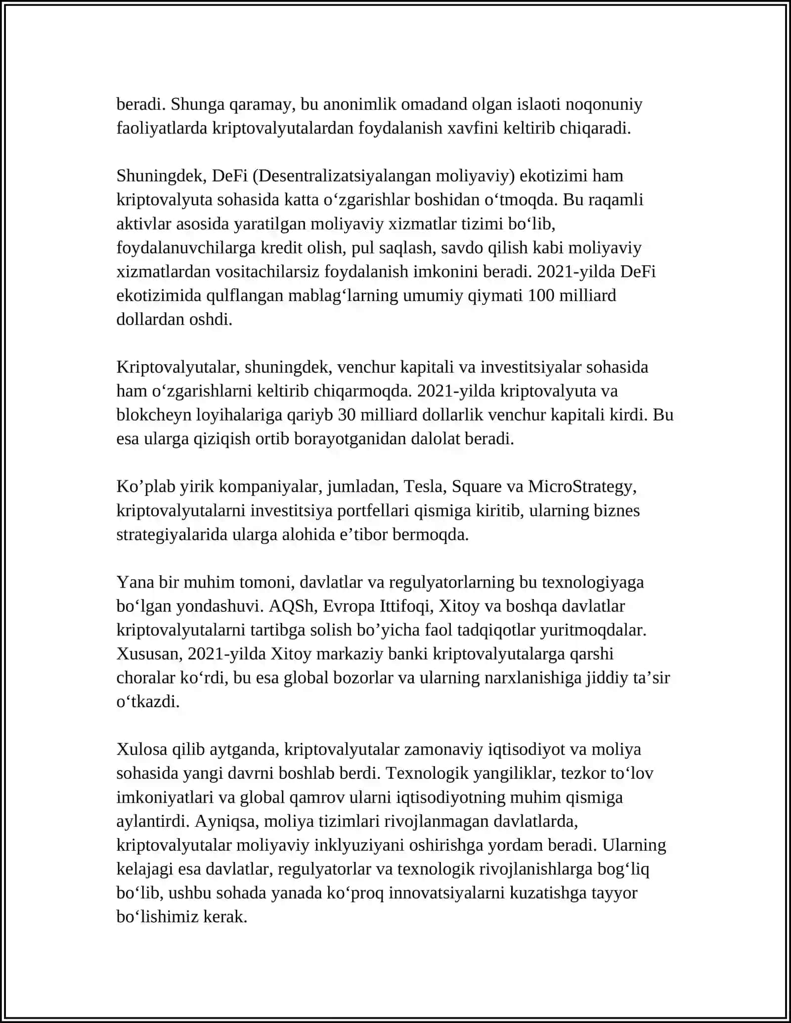 KRIPTOVALYUTALAR VA ULARNING TURLARI 4
