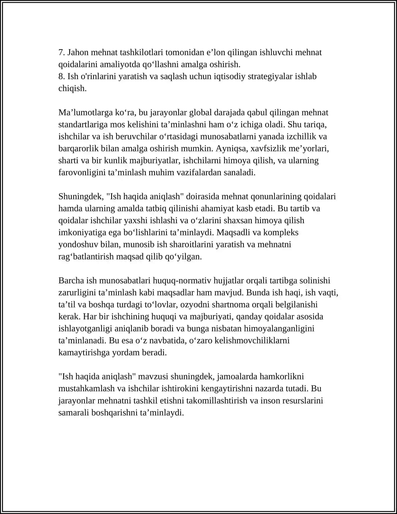 ISH HAQIDA ANIQLASH 4