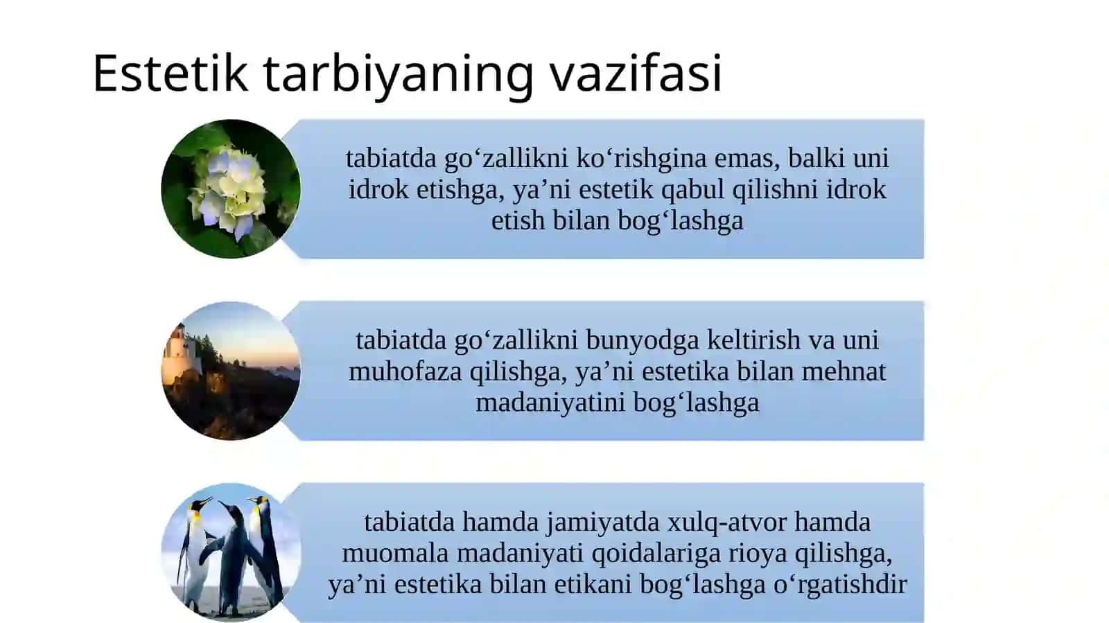 Tabiiy fanlarning ta'limiy, tarbiyaviy va rivojlantiruvchi vazifalari 4