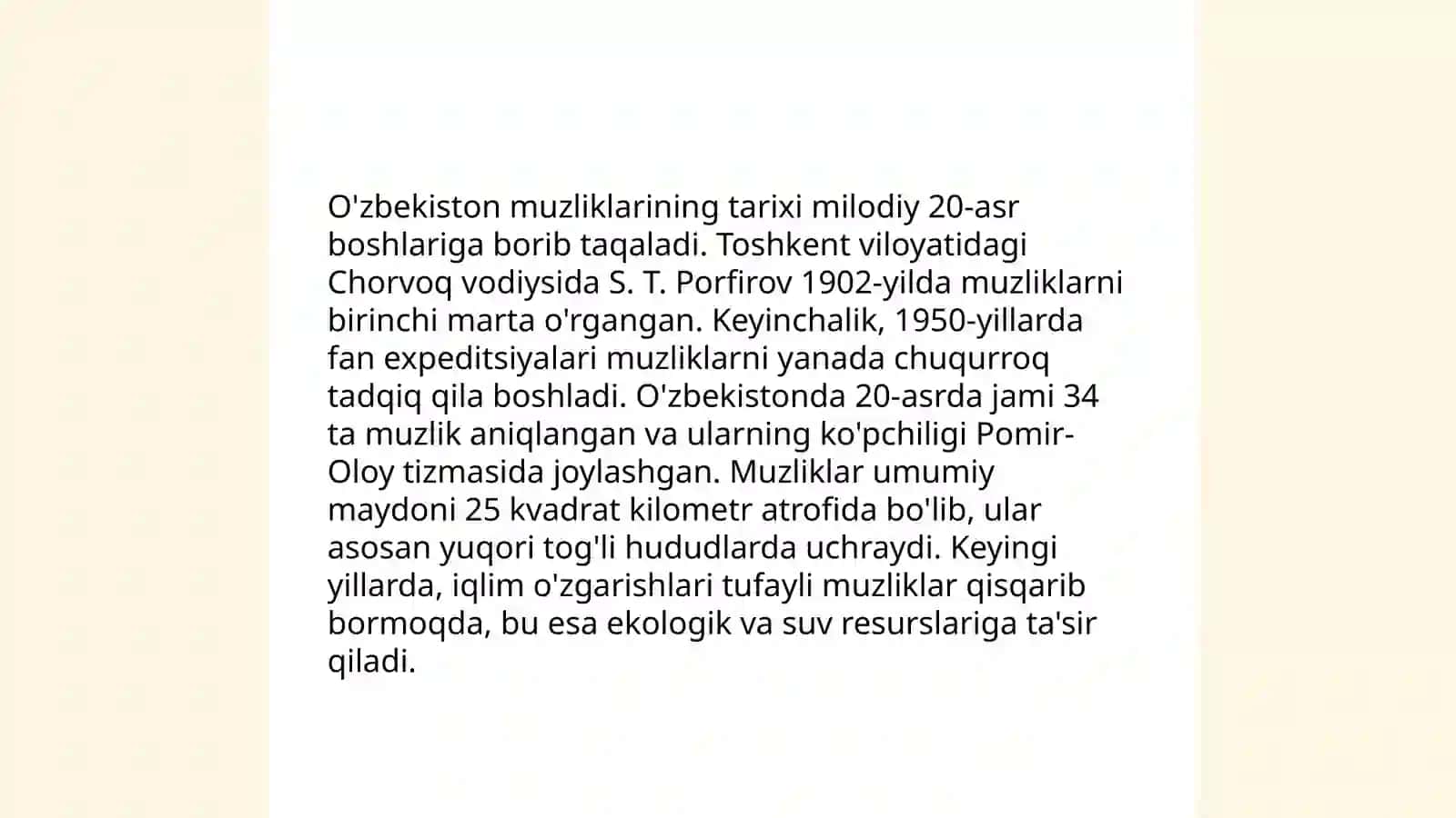 O'zbekiston muzliklari 4
