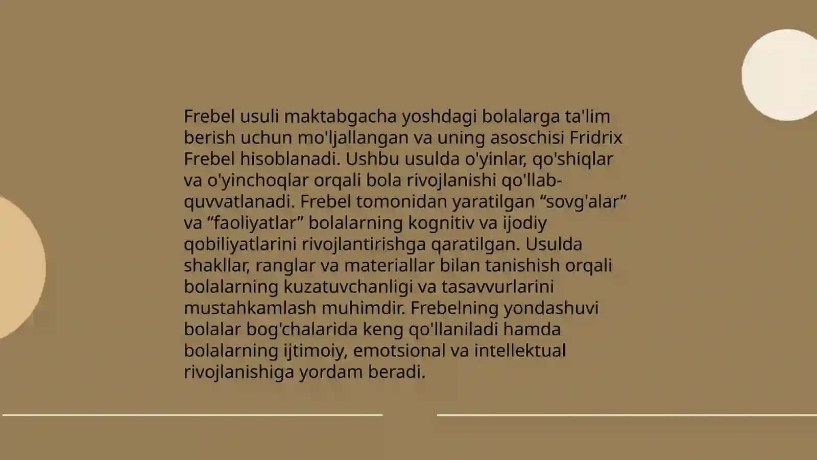 Fridrix Frebelning ta'limiy falsafasi 4