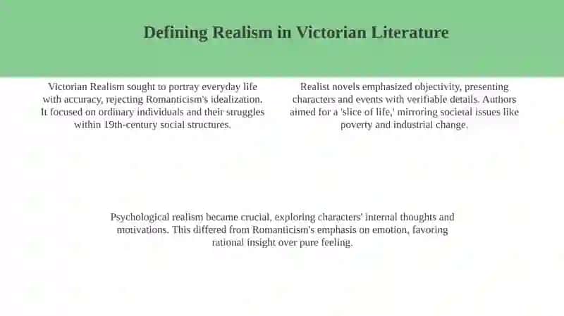 The Victorian age and Realism in English literature 4