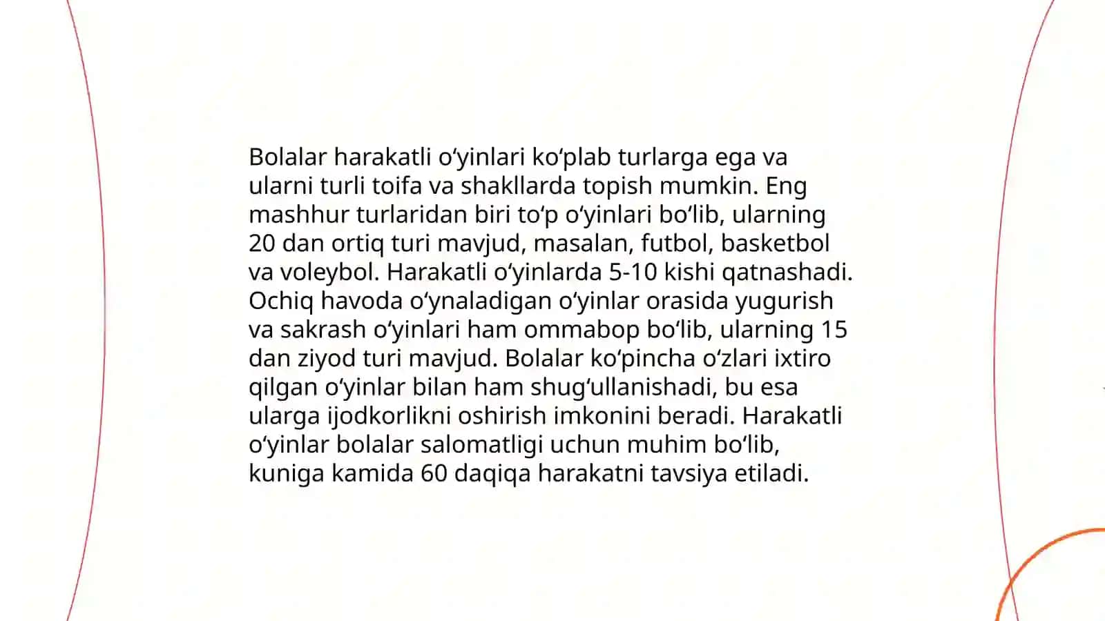 Maktabgacha yoshdagi bolalar bilan tashkil qilinadigan milliy va harakatli o‘yinlarni o‘rganish 4