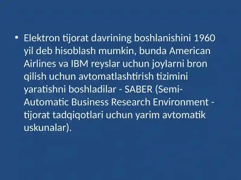 Elektron tijoratning rivojlanish xususiyatlari.Iqtisodiyoni raqamlashtirish 4