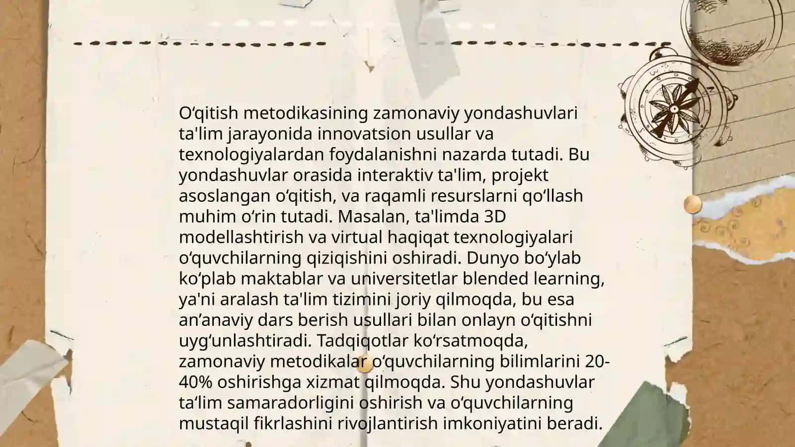 Onatili Õqitish Metodikasi Fan Sifatida Va uning boshqa fanlar bn aloqasi 4
