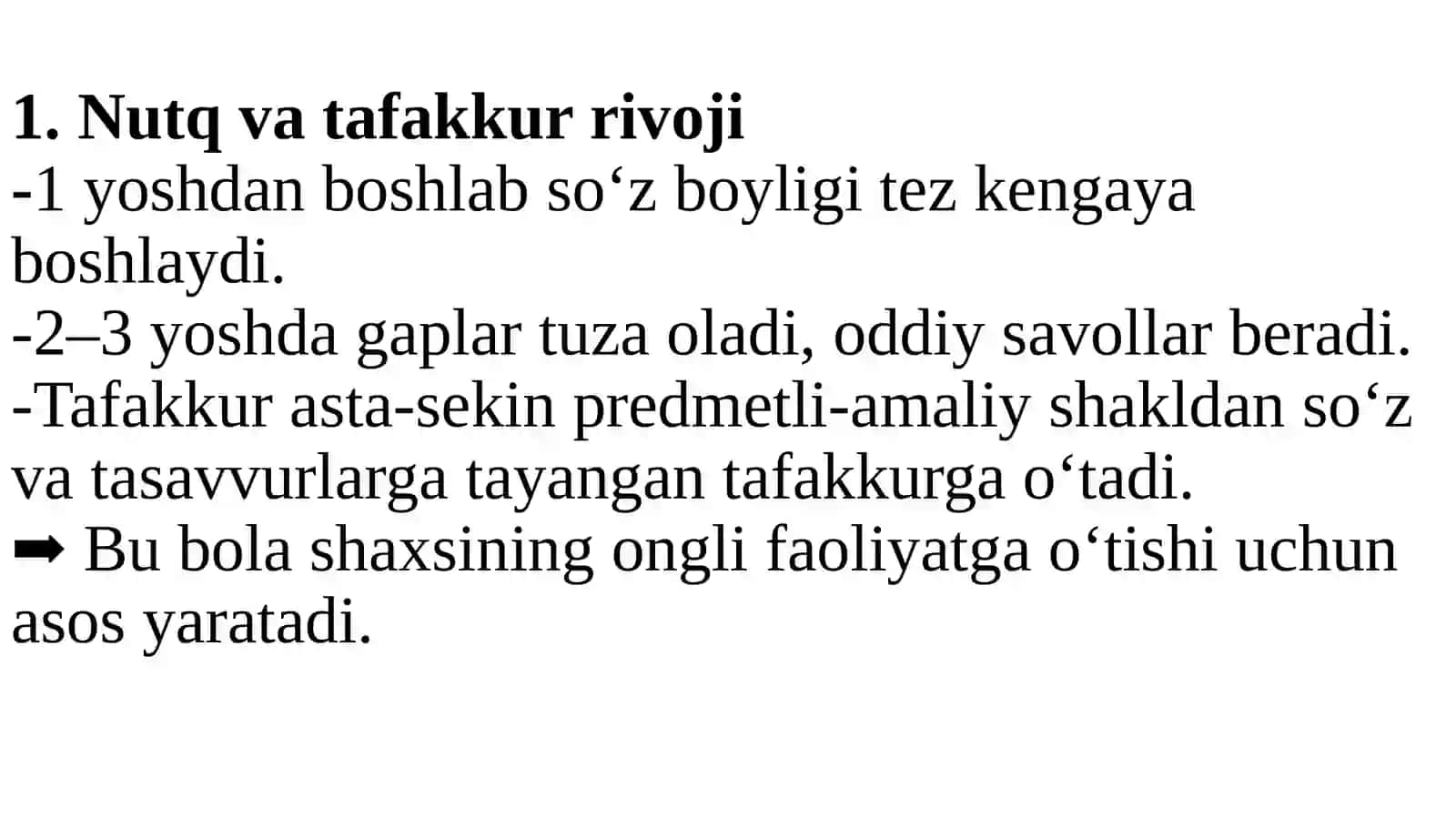 Ilk bolalik davrining xususiyatlari 4