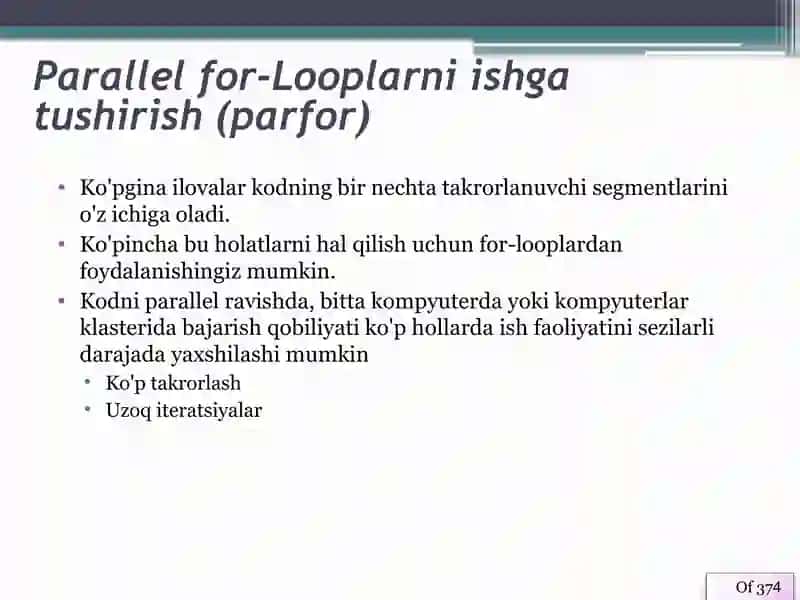 MATLAB ning Parallel Computing Toolbox vazifasi va imkoniyatlari 4