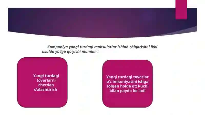 Yangi tovar ishlab chiqarish va sotishda marketing xizmatini roli. 4
