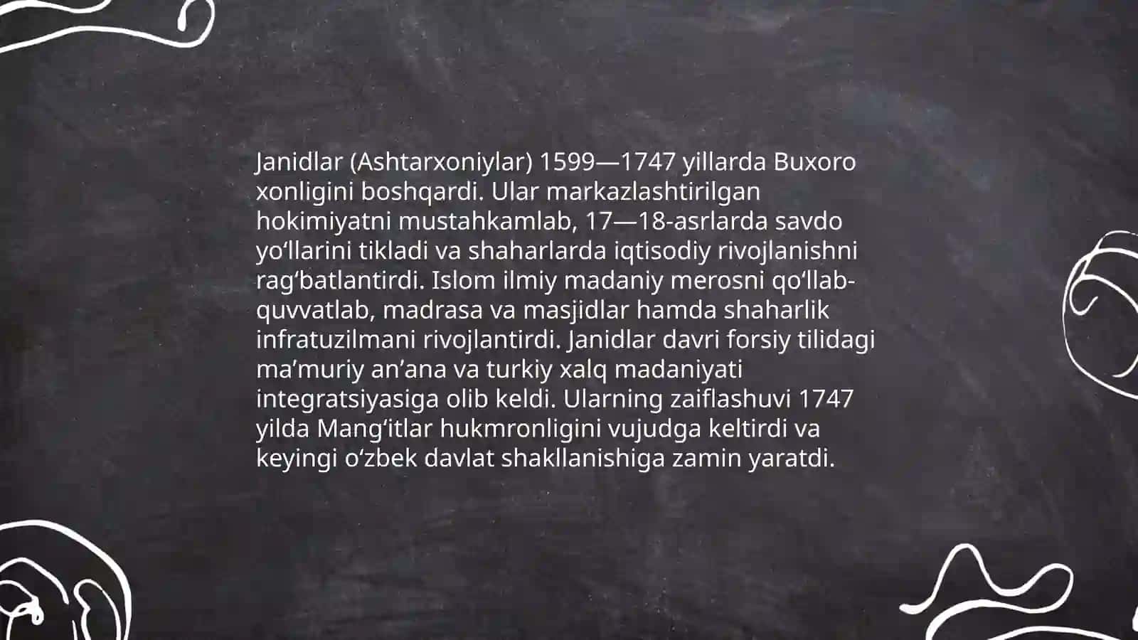 Oʻzbekistonning davlatchilik tarixi (17-asr davlatchiligidan yangi Oʻzbekiston davlatchiligi) 4