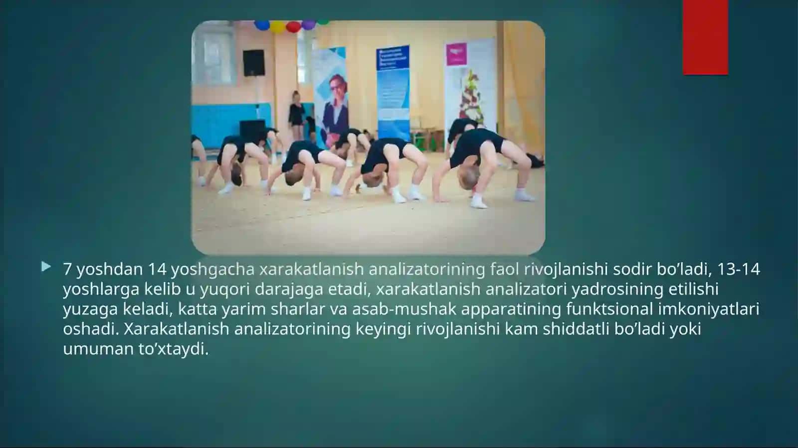 Maktabda gimnastika darsini o’tish uslubiyati 4