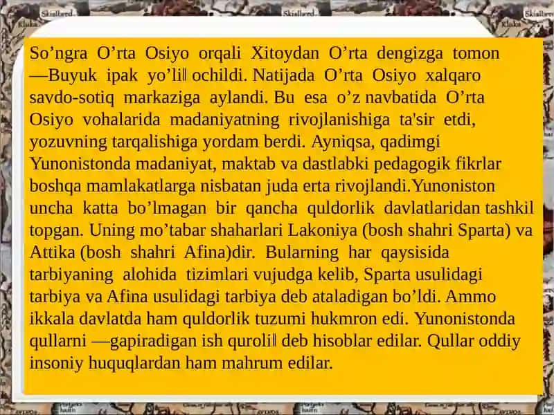 Jahon pedagogikasi tarixi 4