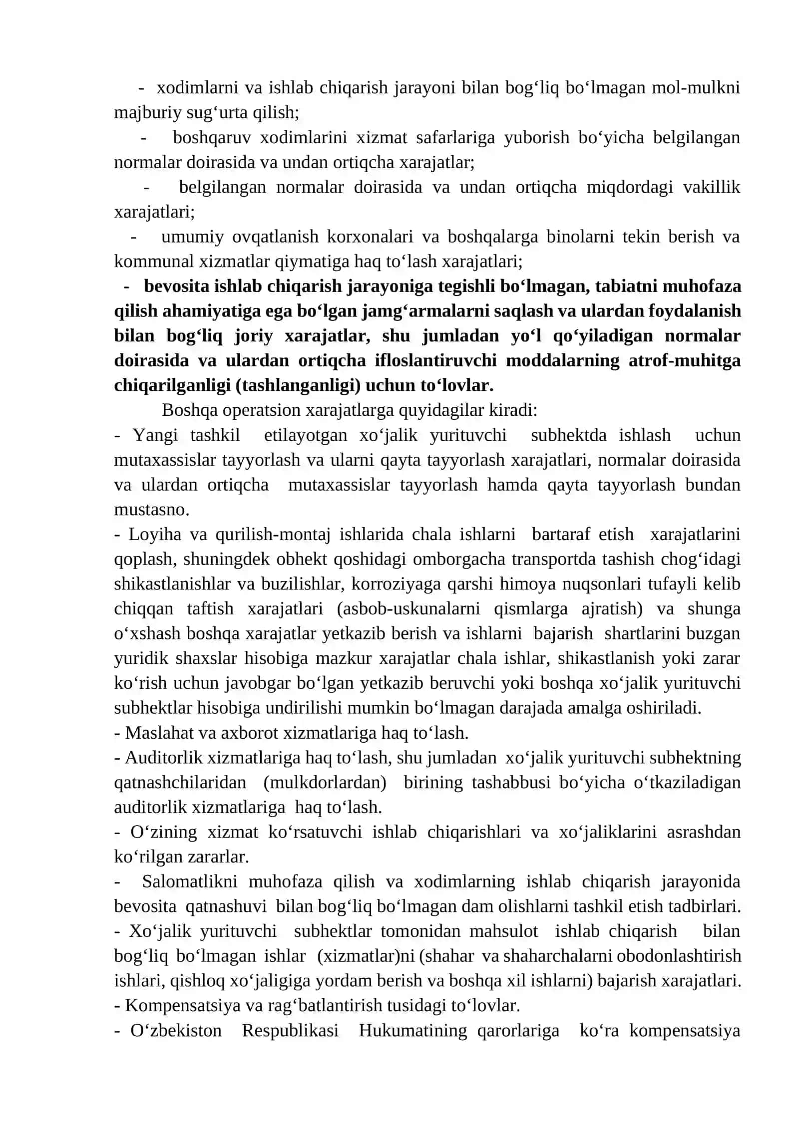 Davr xarajatlarining mazmuni va tarkibi 4