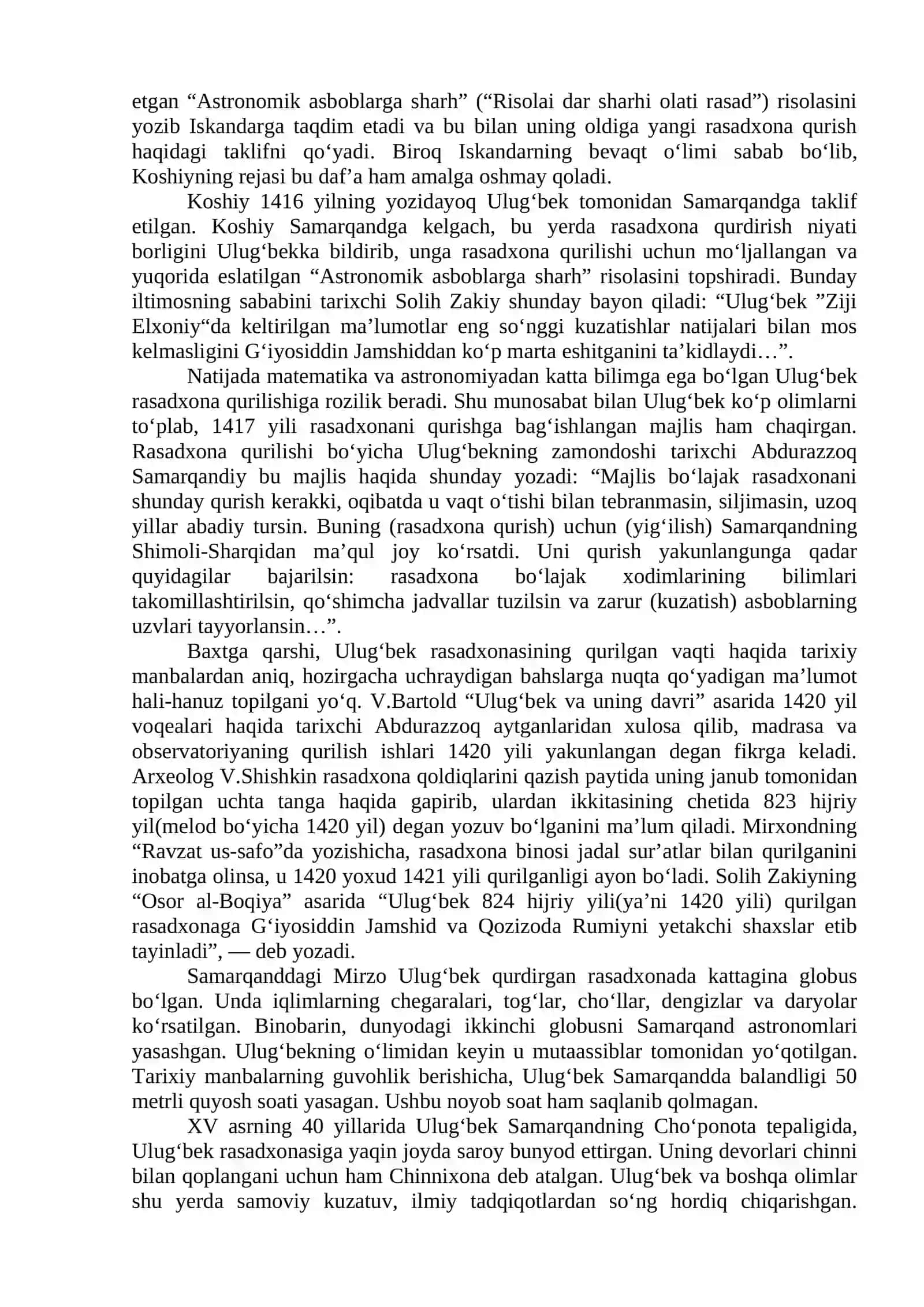 Mirzo Ulug’bek – buyuk astronom olim 4