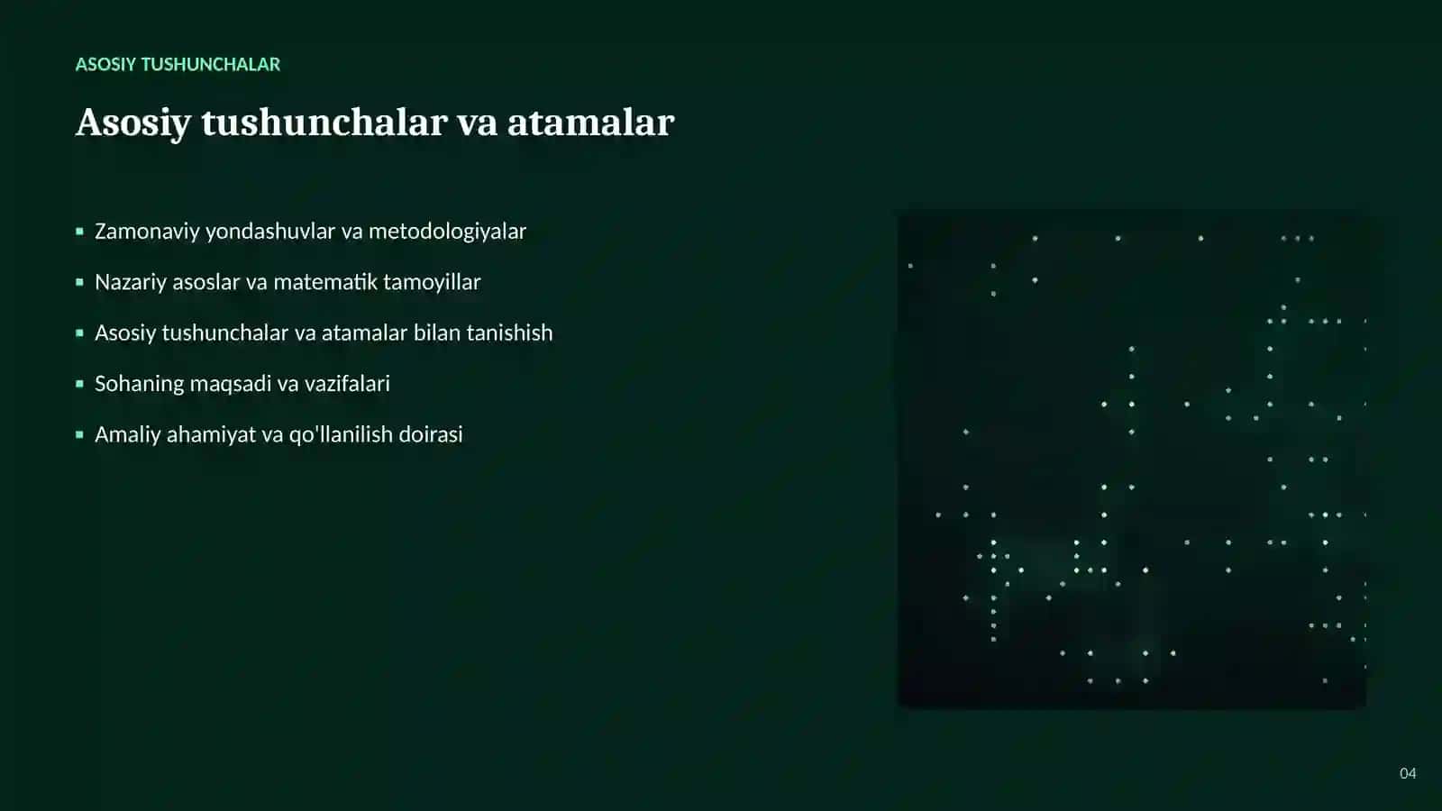SUN'IY INTELLEKT • AI VA KATTA MA'LUMOTLAR 4