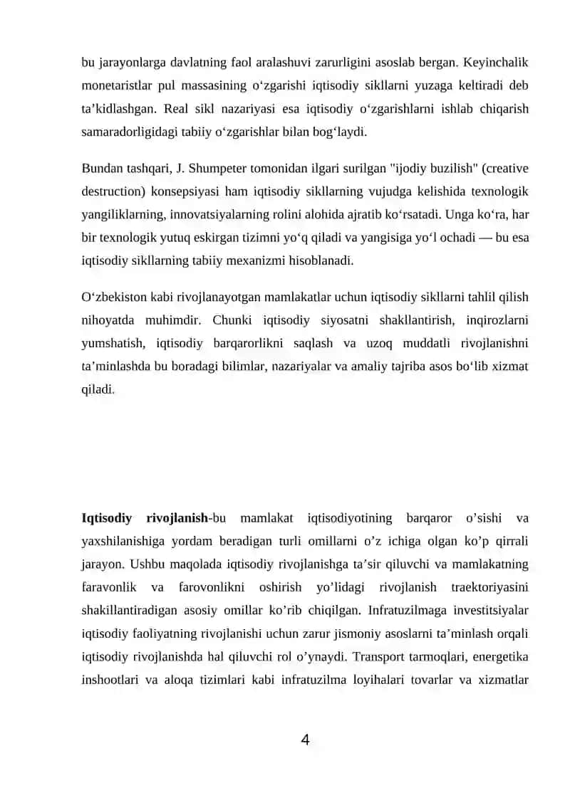 IQTISODIYOT NAZARIYASI FANIDAN 4