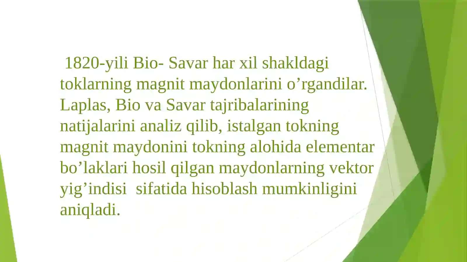 Bio-Savar-Laplasqonunivauningturlio‘tkazgichlargatatbiqi 4