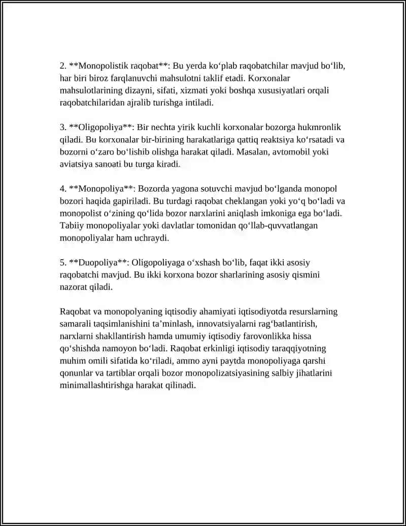 RAQOBAT VA MONOPOLYA 4