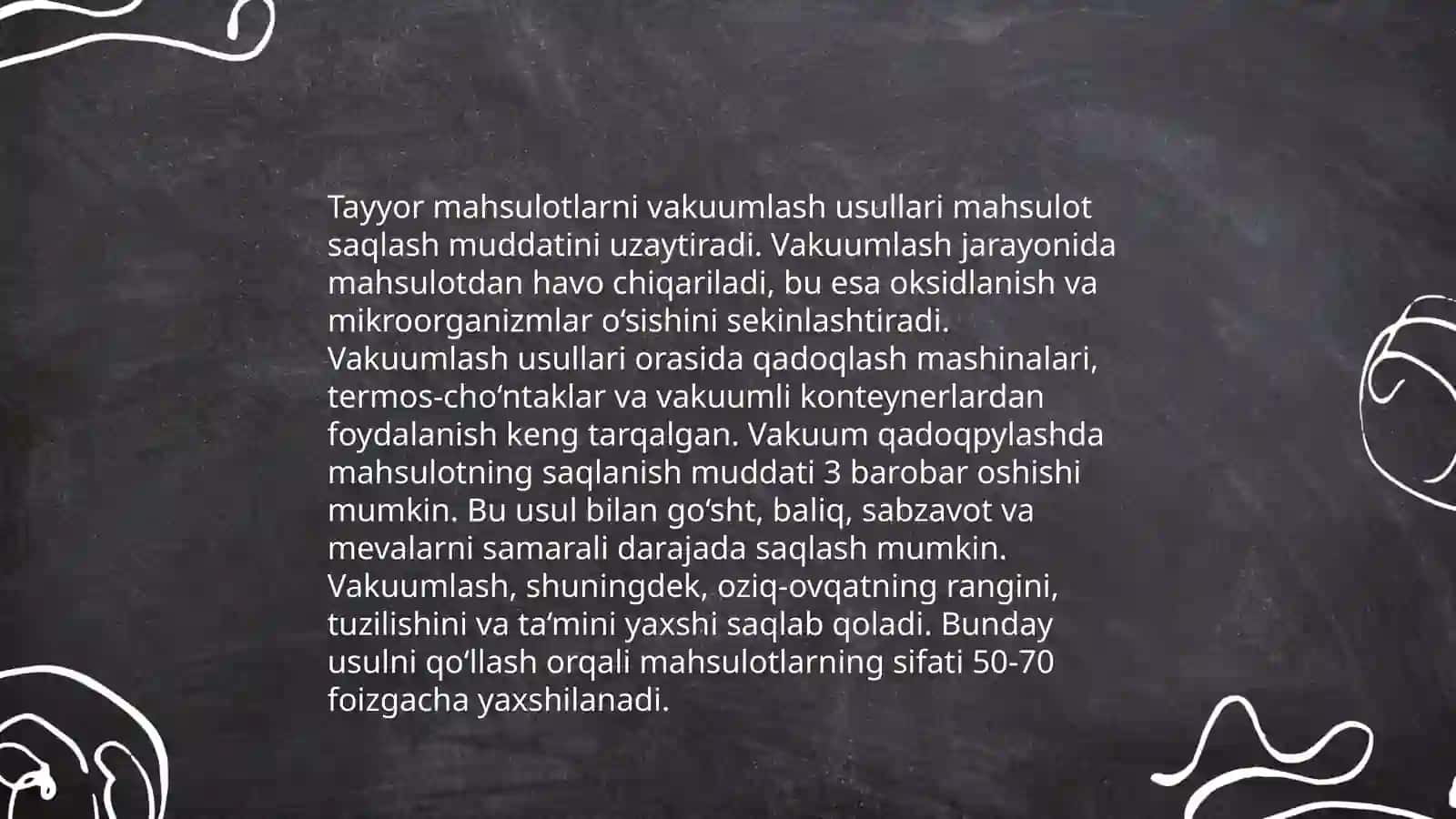 Tayyor mahsulotlarni qadoqlash saqlash va foydalanish usullari 4