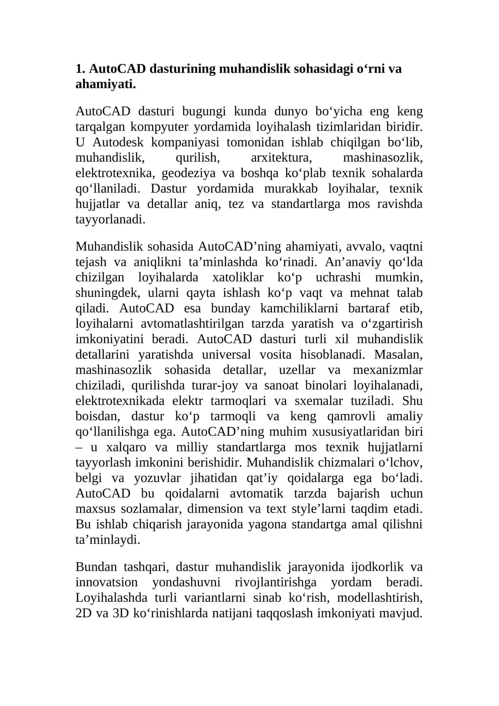 AutoCAD’da muhandislik detallarini chizish 4