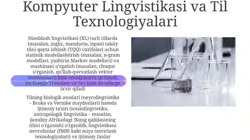 Lingvistika: Ilmiy Yondashuv 4