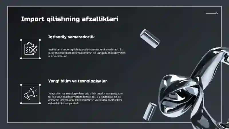 Institutlarni import qilish 4