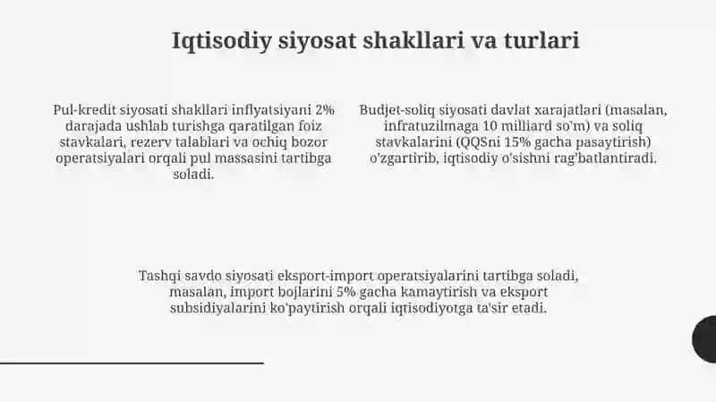 Iqtisodiysiyosatningmohiyati,shakllarivaasosiyko‘rsatkichlari,tahdidlar 4