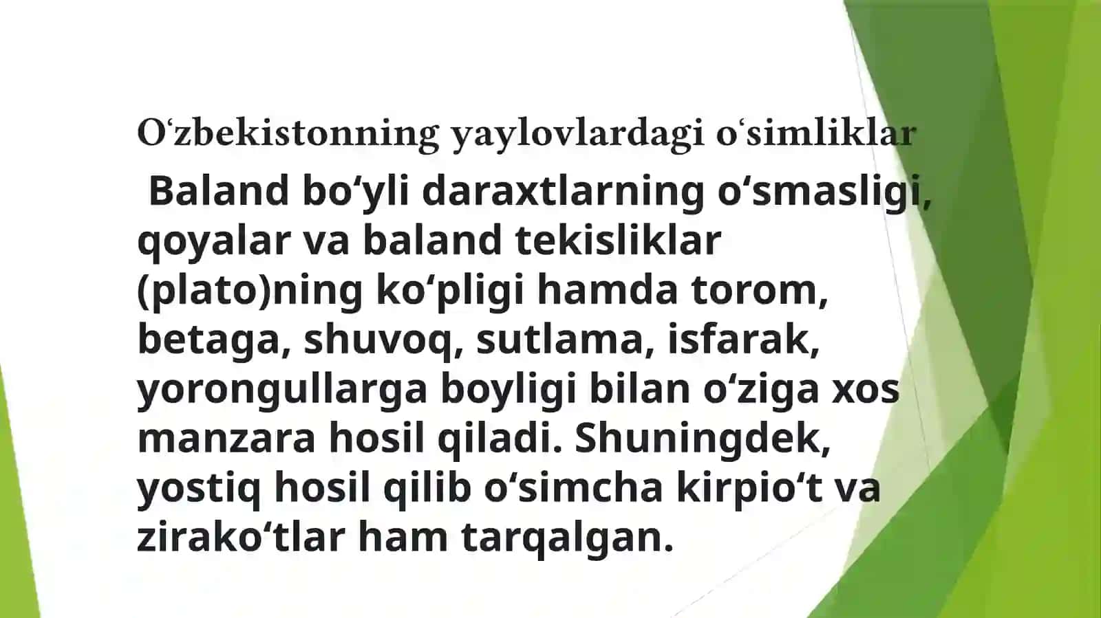 Yaylov oʻsimliklari va hayvonlari geografik tarqalishi 4