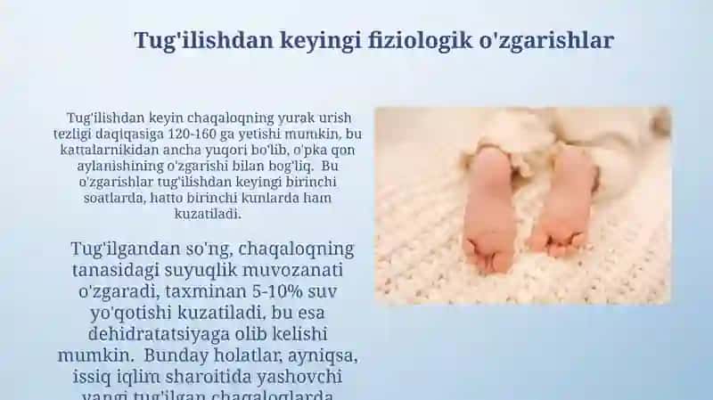 Go'daklik davri uning tug'ma xususiyatlari va rivojlanishning o'ziga xos xususiyatlari 4