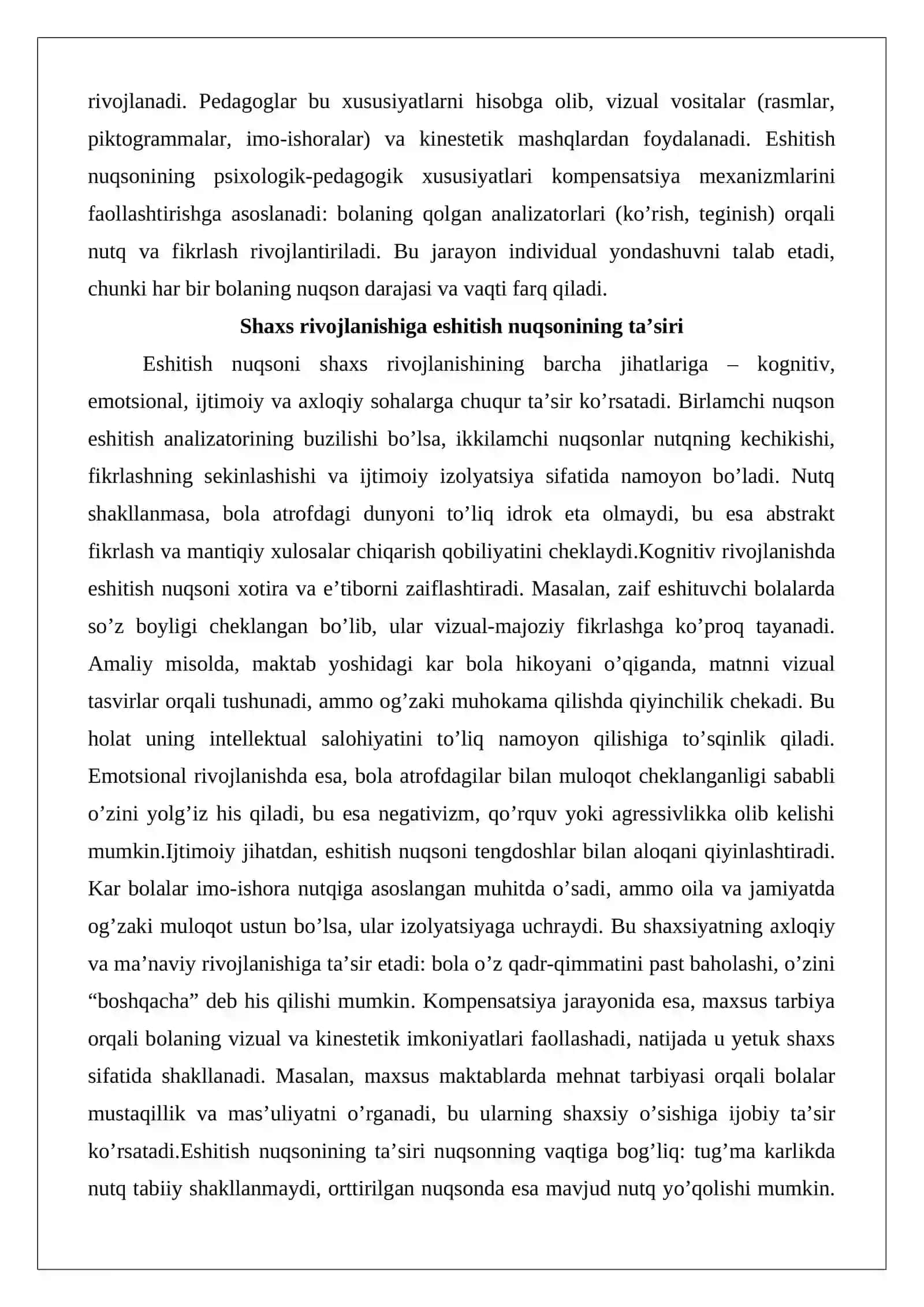 Eshitishida nuqsoni bo’lgan bolalar tarbiyasining nazariy va amaliy asoslari 4