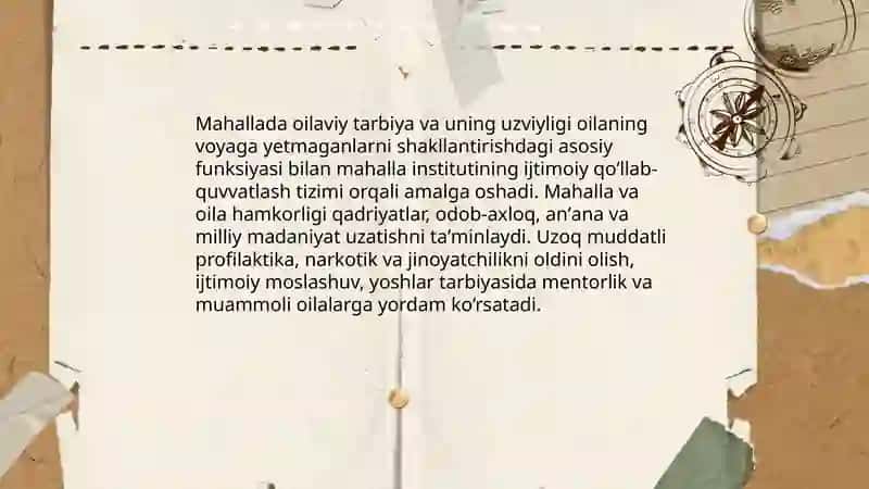 Mahalla Tizimi Ijtimoiy Tarbiyada 4