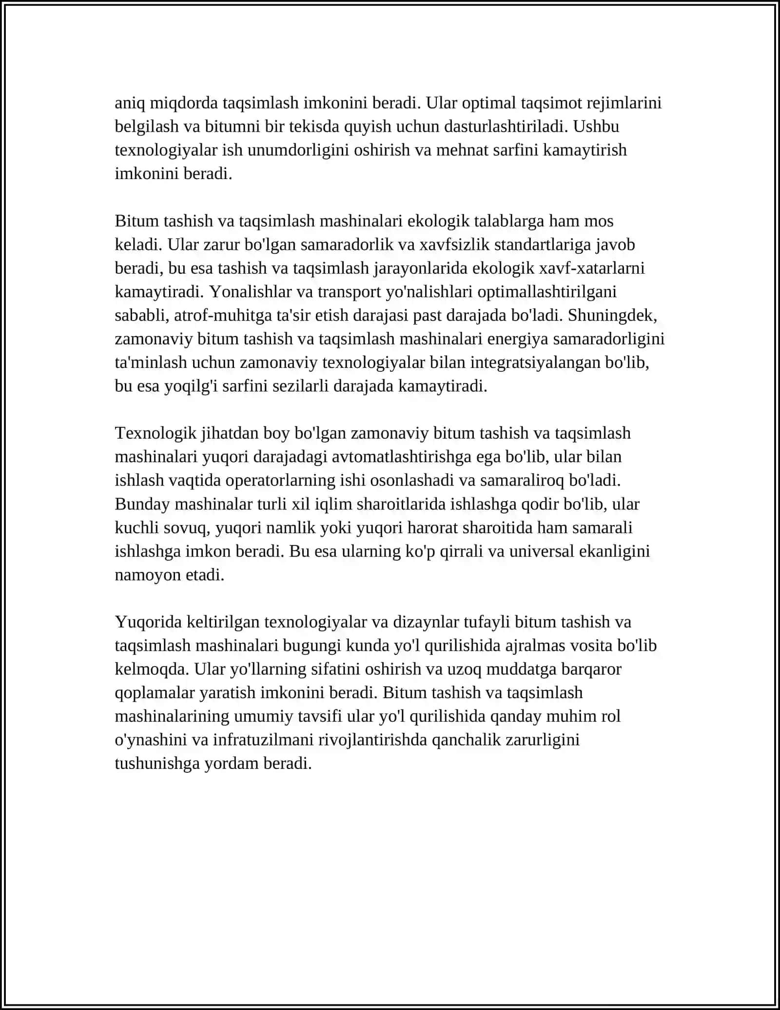 BITUM TASHISH VA TAQSIMLASH MASHINALARI HAQIDA PRIZENTATSIYA 4