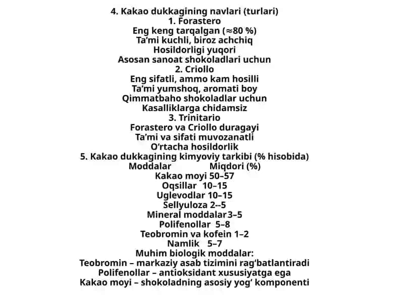 Kakao dukkagini yetishtirish (Theobroma cacao) 4