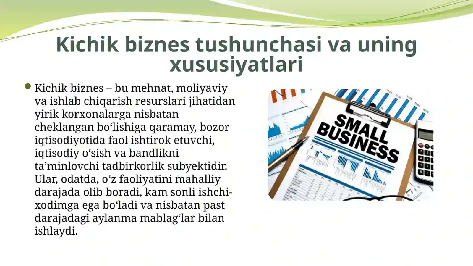 Kichik biznes subektlarini soliqlar orqali raqobatlandirish 4