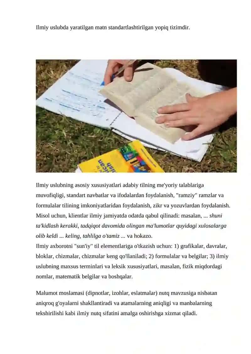 Ilmiy uslubning grammatik xususiyatlari 4