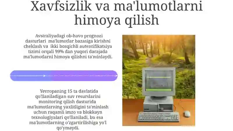 Atrof-muhit monitoringi va prognozlash dasturiy mahsulotlari 4
