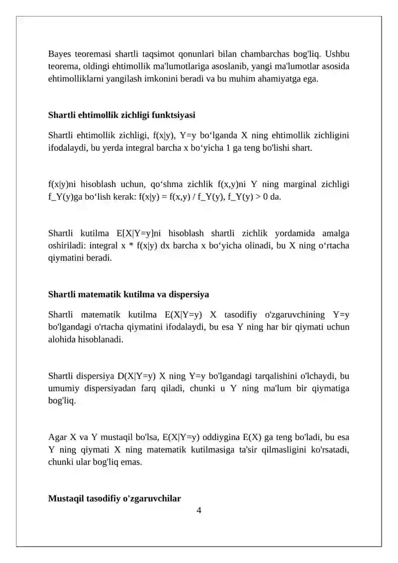 Tasodifiy miqdorlar sistemasi 4